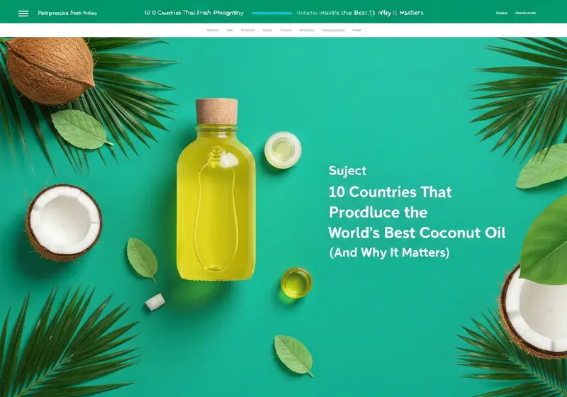 10 countries that produce the worlds best coconut oil and