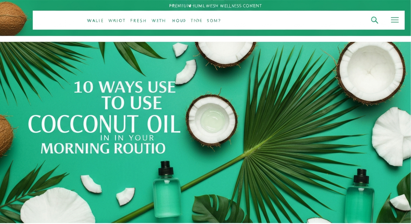 10 Ways to Use Coconut Oil in Your Morning Routine