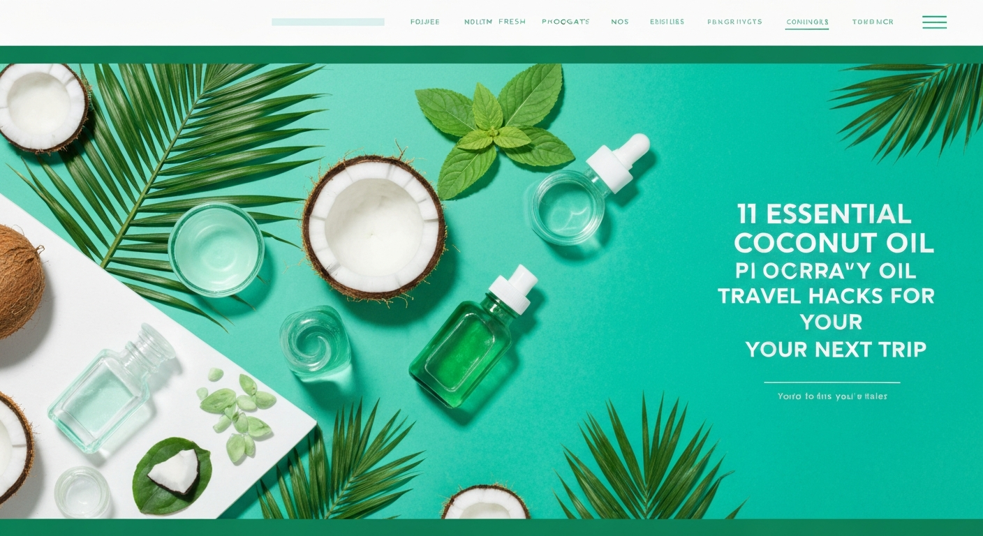 11 Essential Coconut Oil Travel Hacks for Your Next Trip