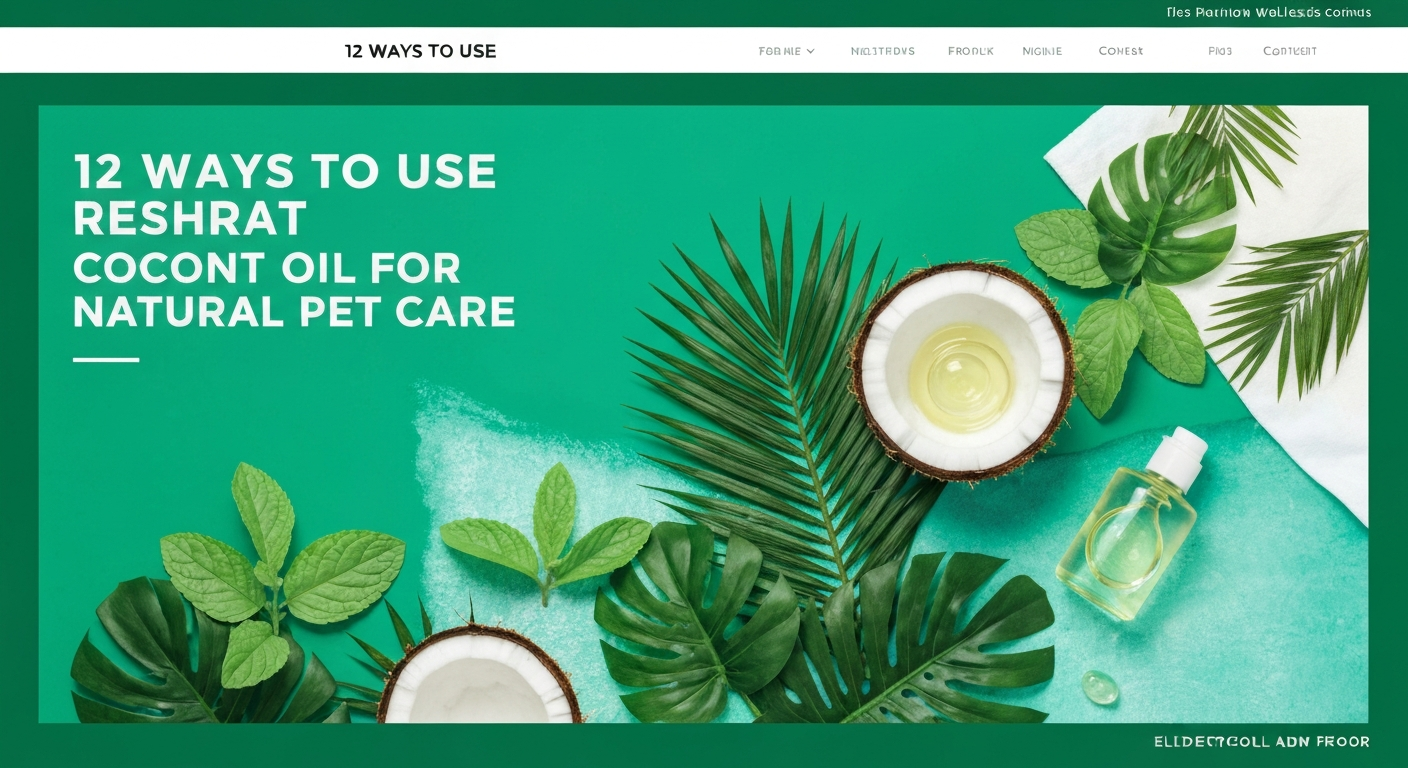 12 Ways to Use Coconut Oil for Natural Pet Care