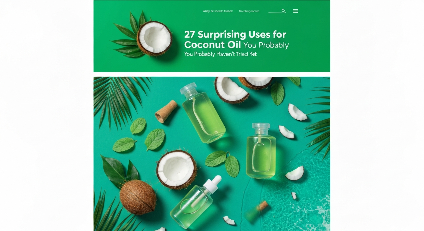 27 Surprising Uses for Coconut Oil You Probably Haven't Tried Yet