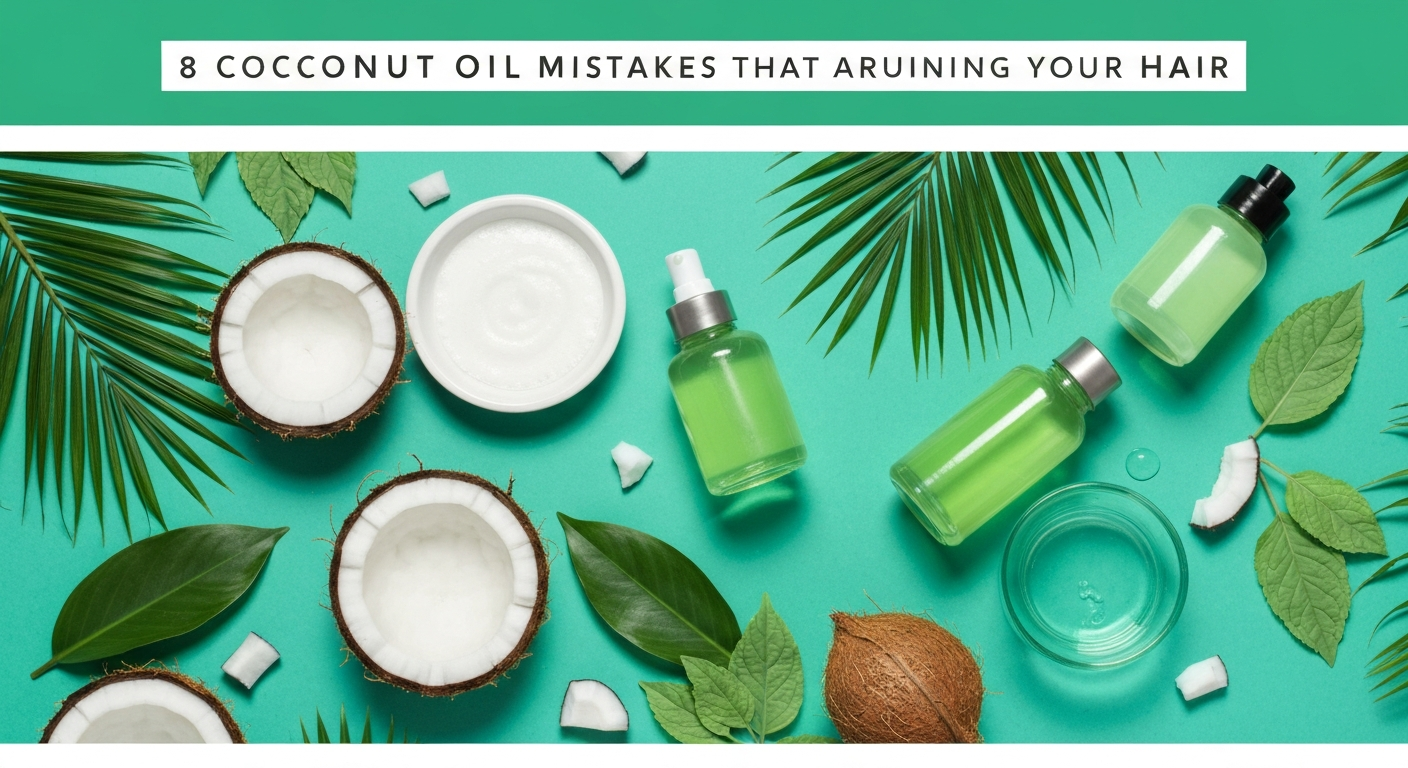 8 Coconut Oil Mistakes That Are Ruining Your Hair