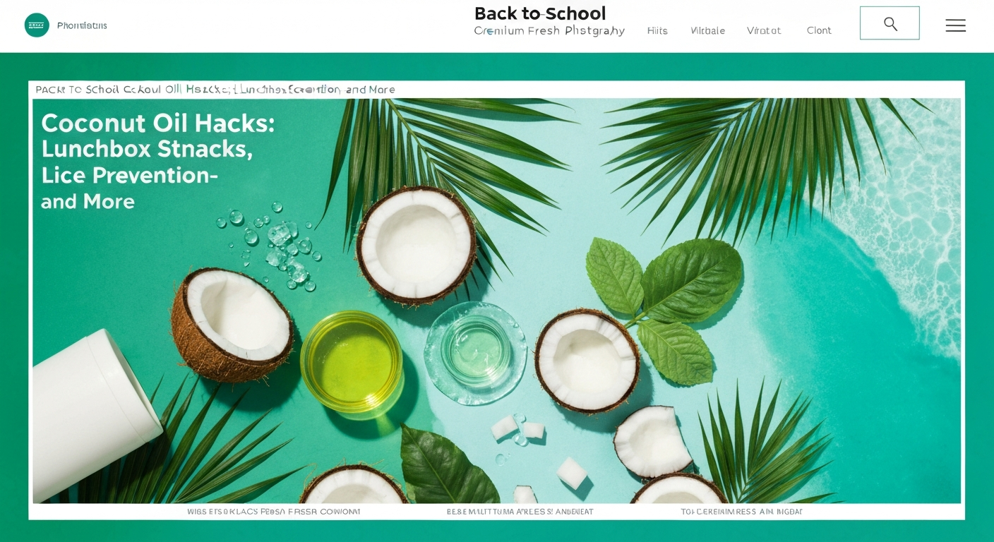 Back-to-School Coconut Oil Hacks: Lunchbox Snacks, Lice Prevention, and More