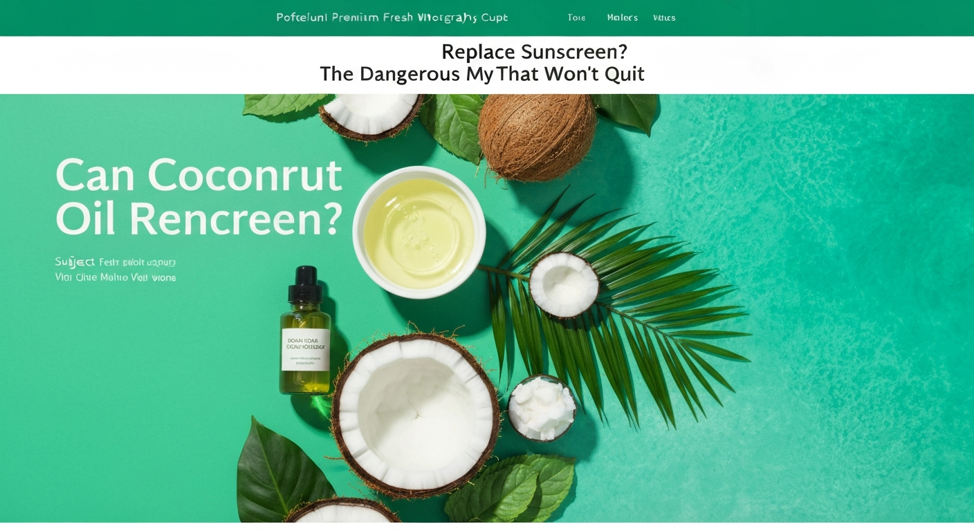 Can Coconut Oil Replace Sunscreen? The Dangerous Myth That Won't Quit