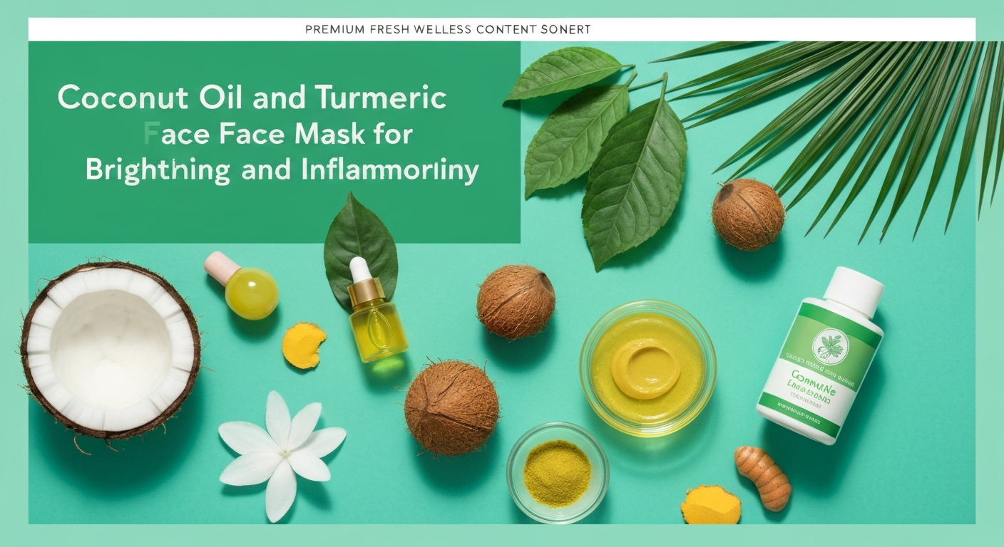 Coconut Oil and Turmeric Face Mask for Brightening and Inflammation