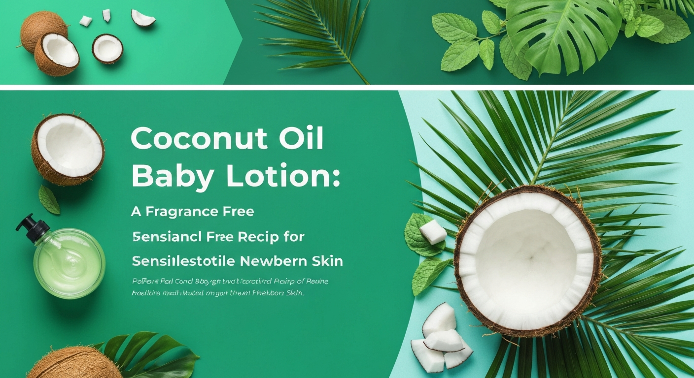 Coconut Oil Baby Lotion: A Fragrance-Free Recipe for Sensitive Newborn Skin