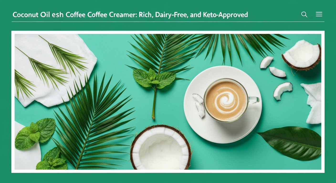 Coconut Oil Coffee Creamer: Rich, Dairy-Free, and Keto-Approved