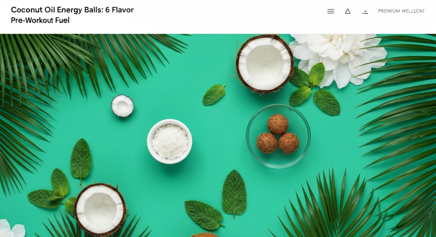 Coconut Oil Energy Balls: 6 Flavor Variations for Pre-Workout Fuel