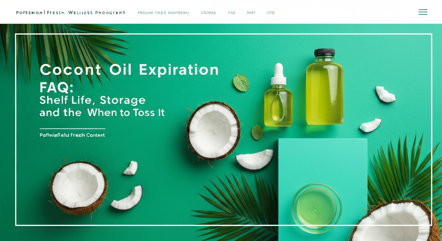 Coconut Oil Expiration FAQ: Shelf Life, Storage, and When to Toss It