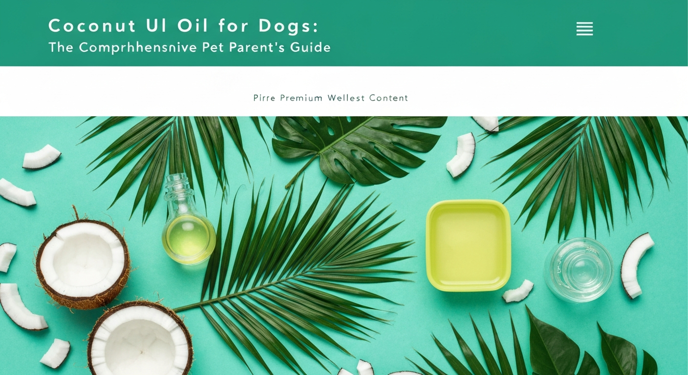 Coconut Oil for Dogs: The Comprehensive Pet Parent's Guide