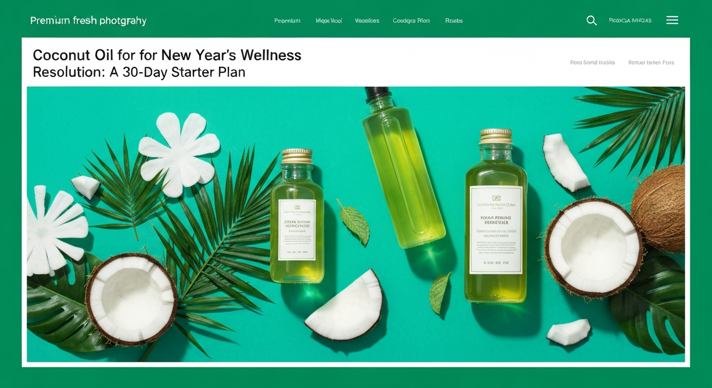 Coconut Oil for New Year's Wellness Resolutions: A 30-Day Starter Plan