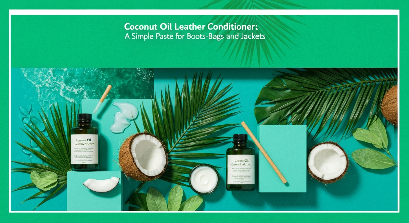 Coconut Oil Leather Conditioner: A Simple Paste for Boots, Bags, and Jackets