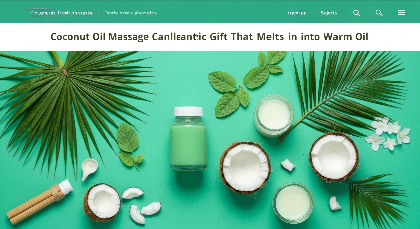 Coconut Oil Massage Candle: A Romantic DIY Gift That Melts into Warm Oil