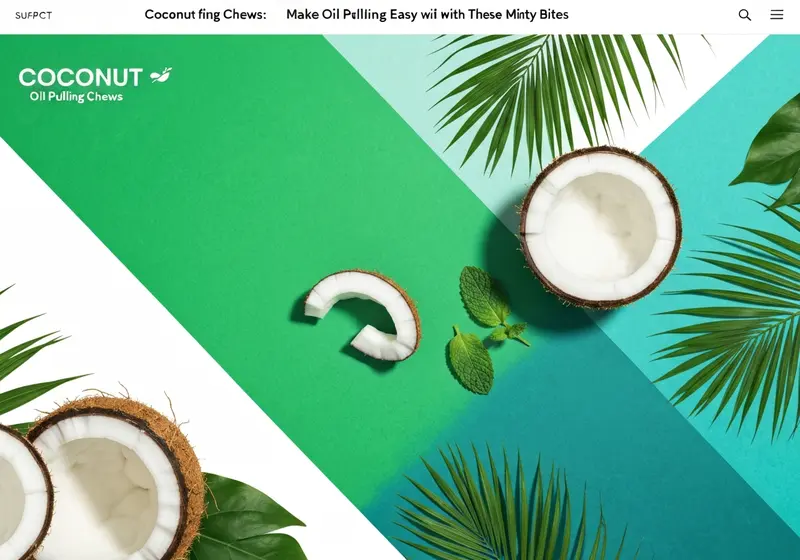 coconut oil pulling chews make oil pulling easy with these