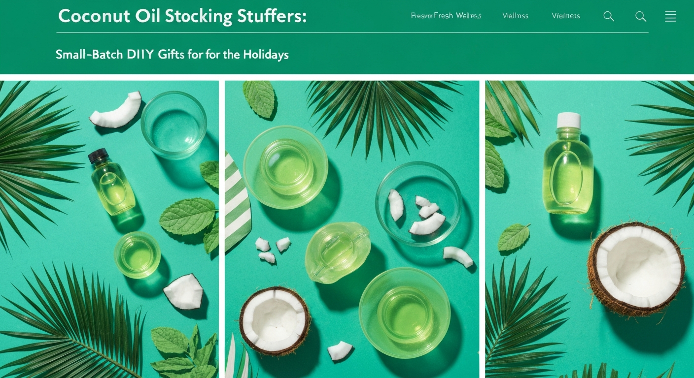 Coconut Oil Stocking Stuffers: Small-Batch DIY Gifts for the Holidays