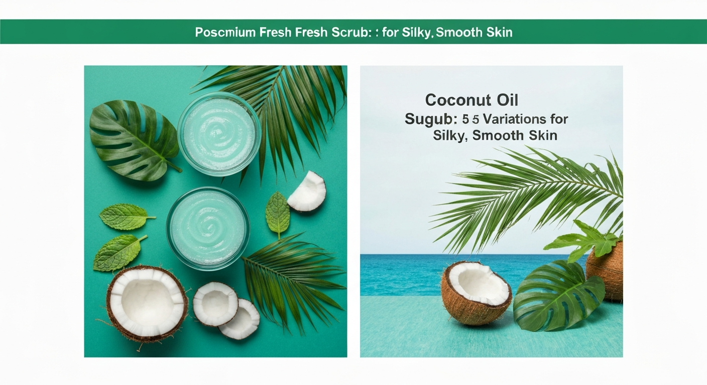 Coconut Oil Sugar Scrub: 5 Variations for Silky-Smooth Skin