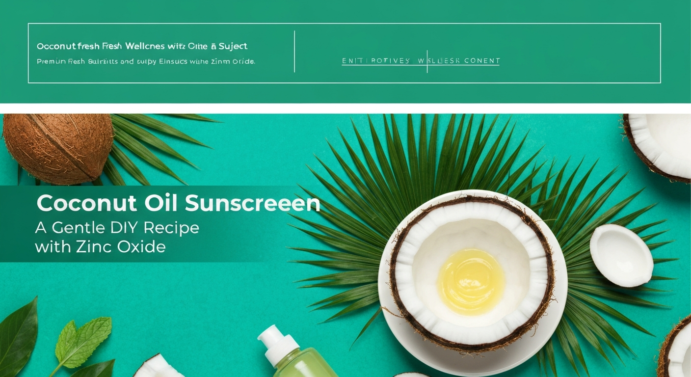 Coconut Oil Sunscreen: A Gentle DIY Recipe with Zinc Oxide