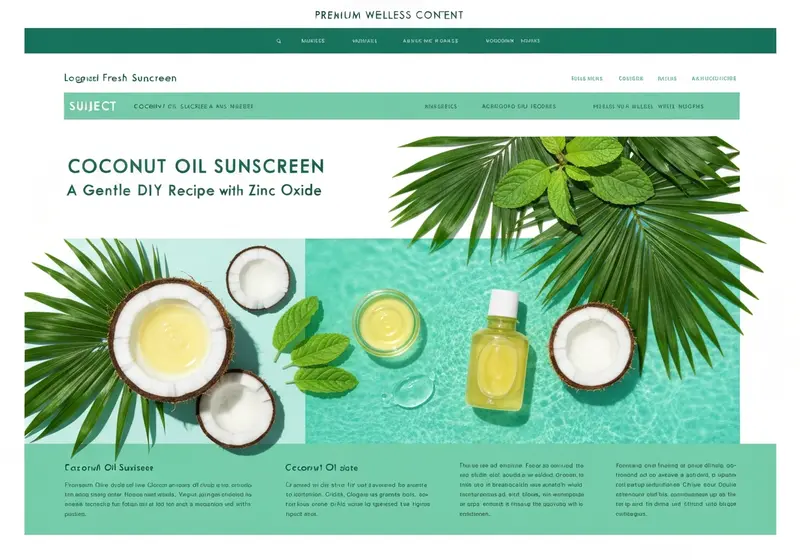coconut oil sunscreen a gentle diy recipe with zinc oxide
