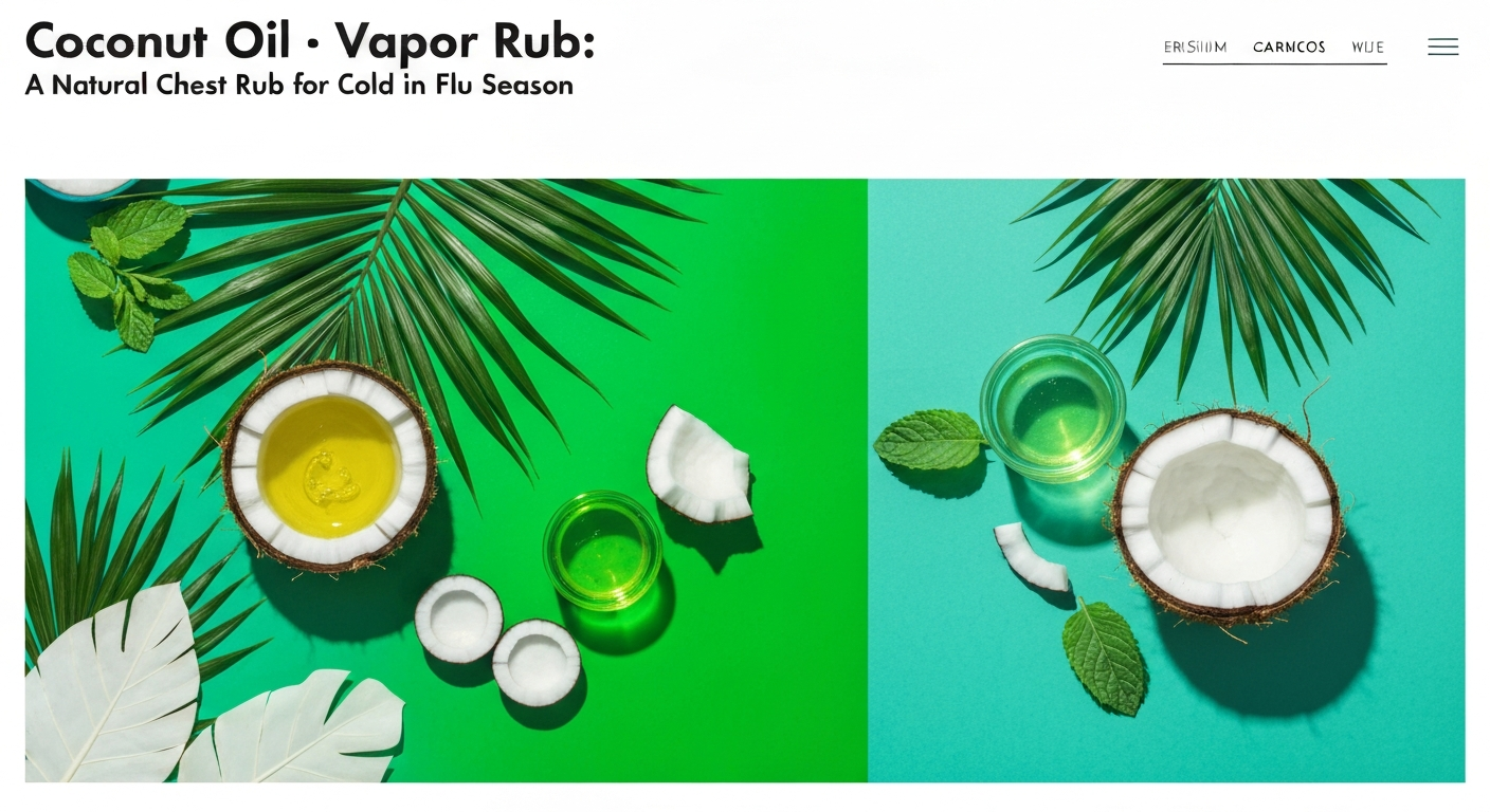 Coconut Oil Vapor Rub: A Natural Chest Rub for Cold and Flu Season