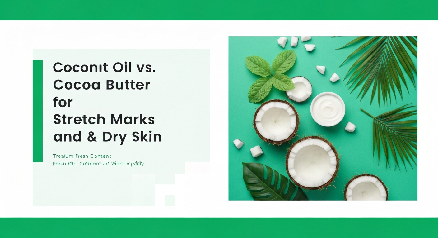 Coconut Oil vs. Cocoa Butter for Stretch Marks and Dry Skin