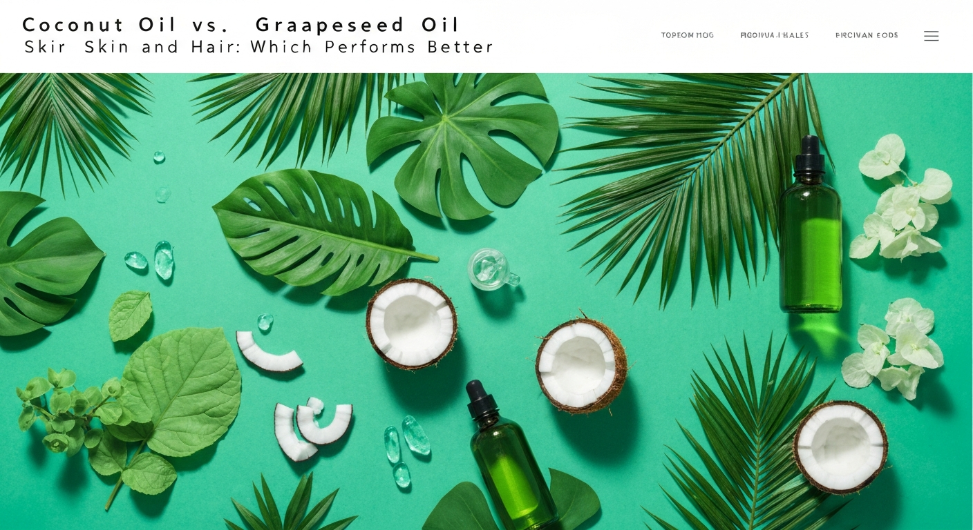 Coconut Oil vs. Grapeseed Oil for Skin and Hair: Which Performs Better?