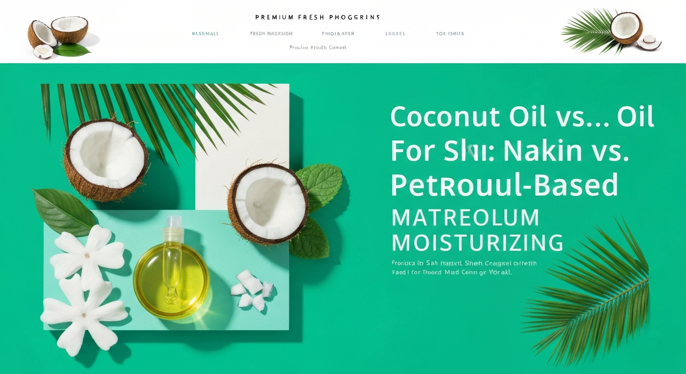 Coconut Oil vs. Mineral Oil for Skin: Natural vs. Petroleum-Based Moisturizing