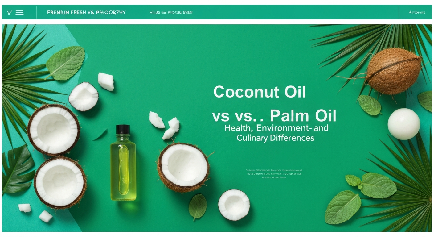 Coconut Oil vs. Palm Oil: Health, Environment, and Culinary Differences