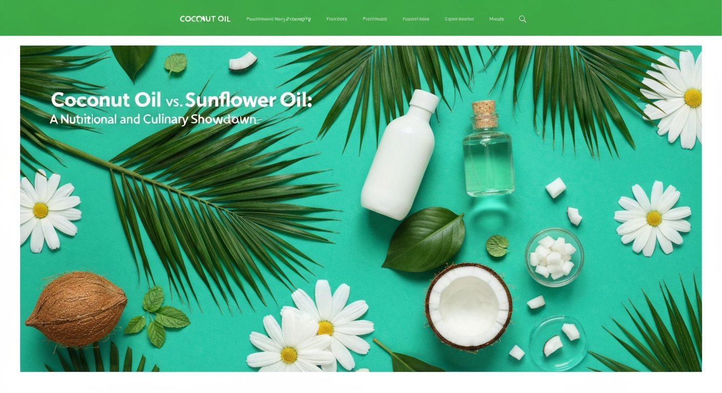 Coconut Oil vs. Sunflower Oil: A Nutritional and Culinary Showdown