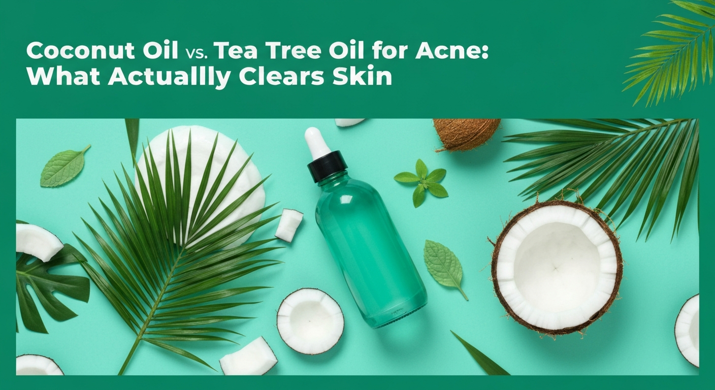 Coconut Oil vs. Tea Tree Oil for Acne: What Actually Clears Skin?