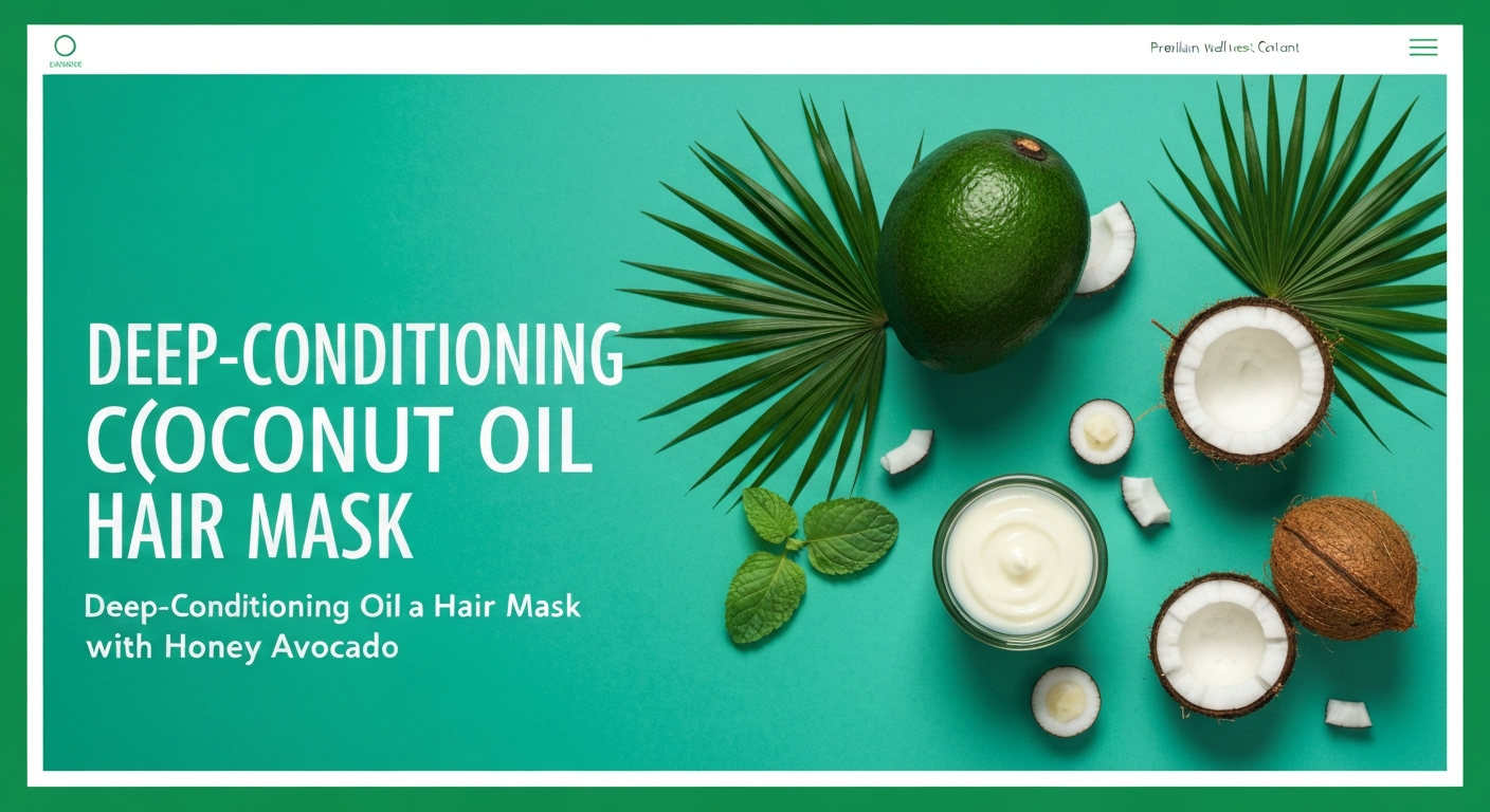 Deep-Conditioning Coconut Oil Hair Mask with Honey and Avocado