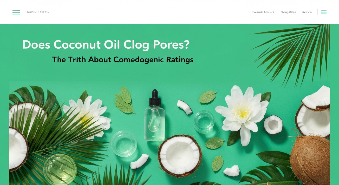 Does Coconut Oil Clog Pores? The Truth About Comedogenic Ratings