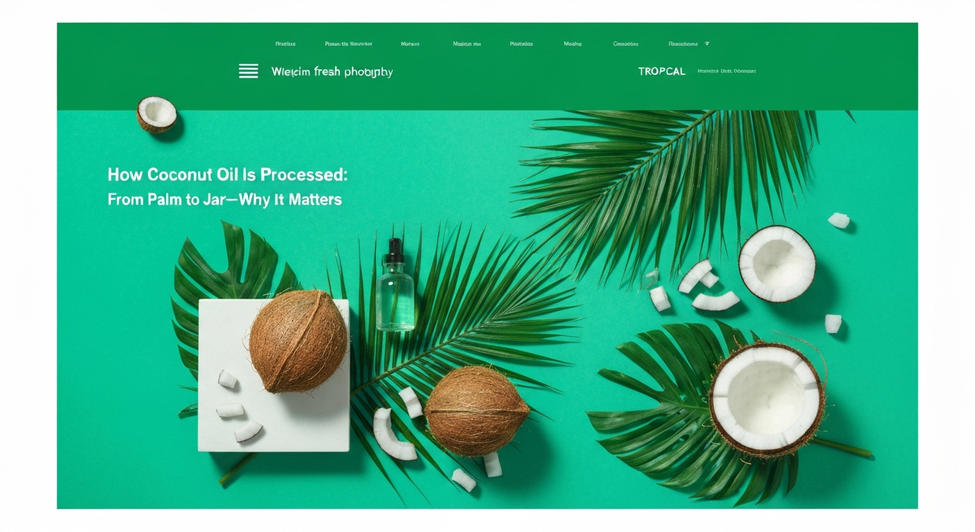 How Coconut Oil Is Processed: From Palm to Jar—and Why It Matters