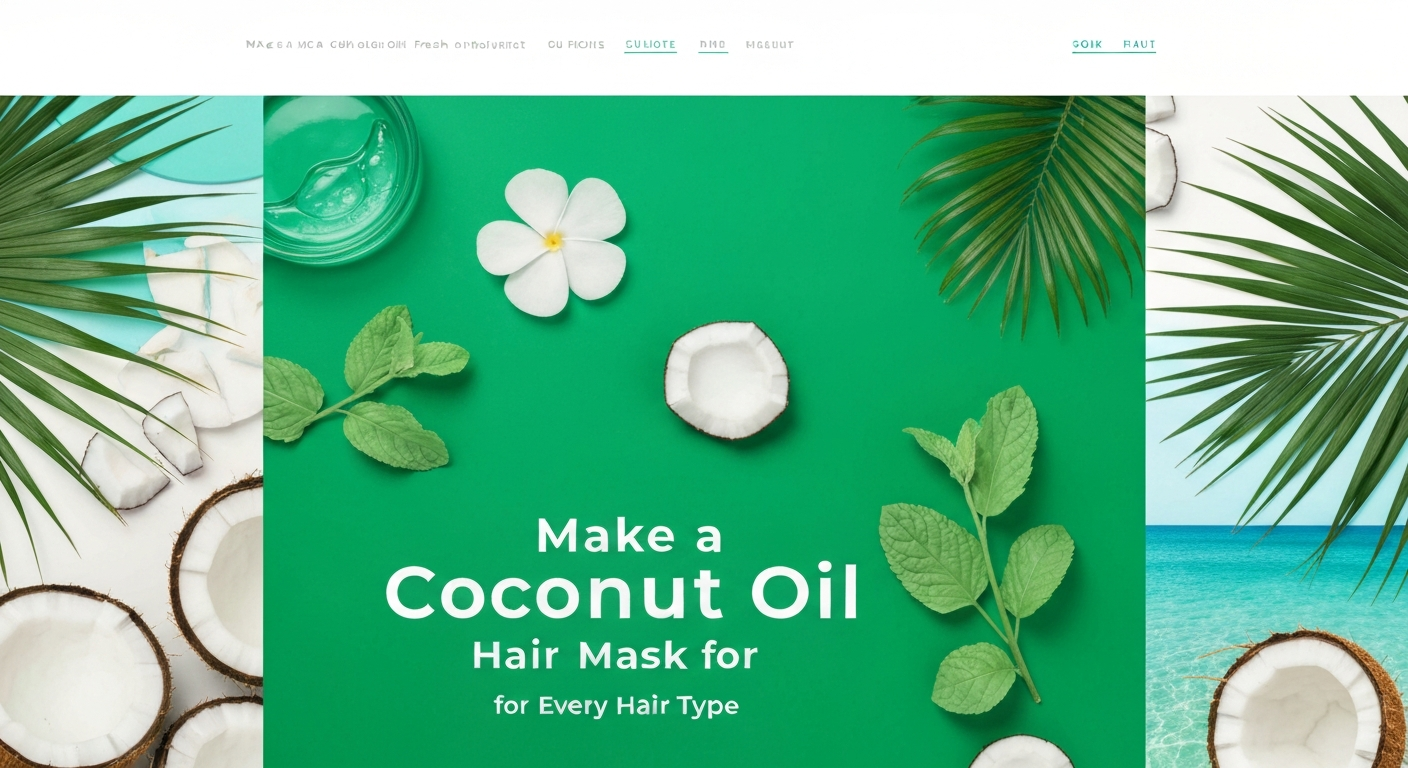 How to Make a Coconut Oil Hair Mask for Every Hair Type
