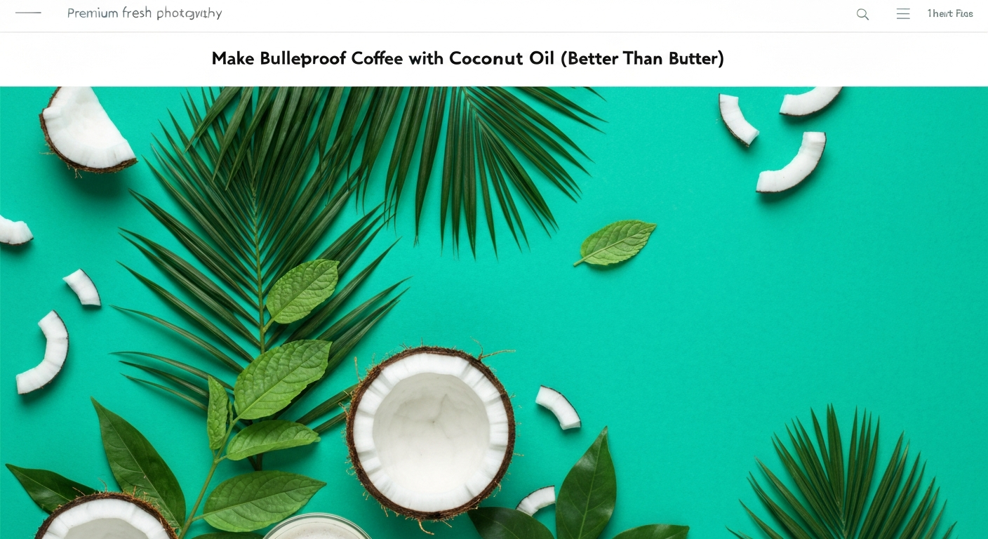 How to Make Bulletproof Coffee with Coconut Oil (Better Than Butter)