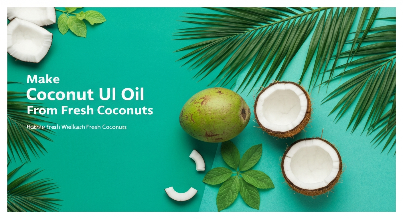 How to Make Coconut Oil at Home from Fresh Coconuts
