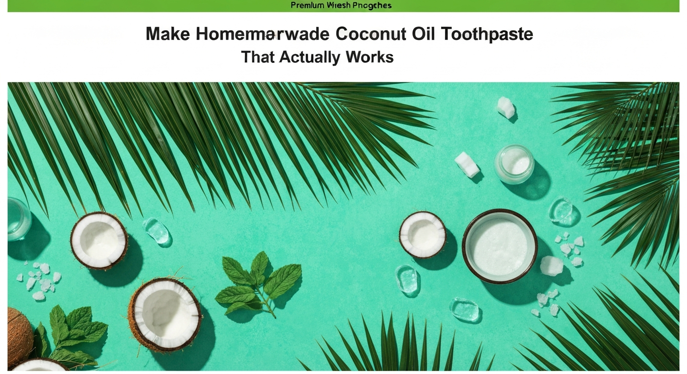 How to Make Homemade Coconut Oil Toothpaste That Actually Works