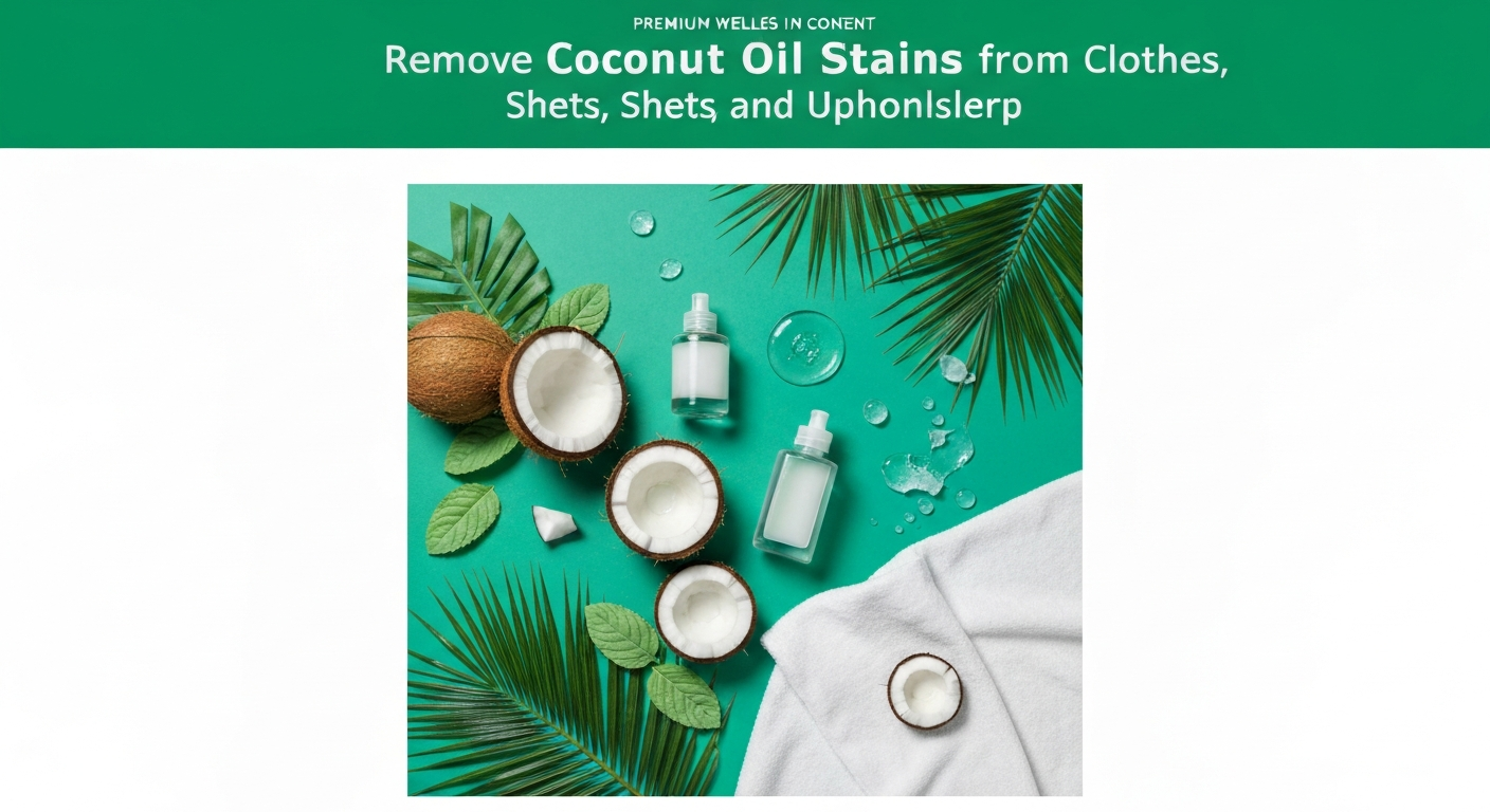 How to Remove Coconut Oil Stains from Clothes, Sheets, and Upholstery