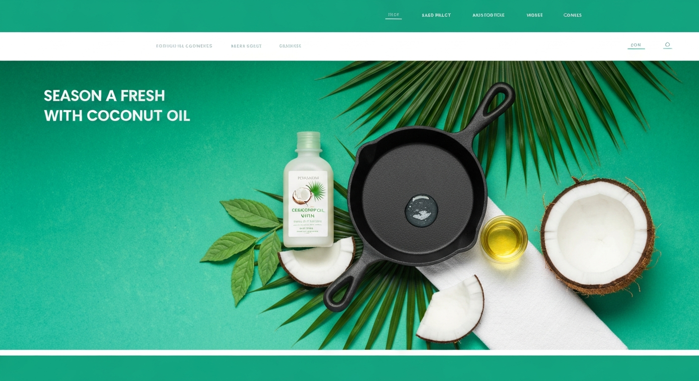 How to Season a Cast Iron Skillet with Coconut Oil