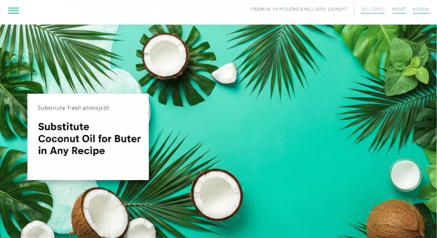 How to Substitute Coconut Oil for Butter in Any Recipe