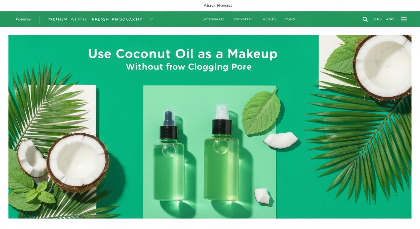 How to Use Coconut Oil as a Makeup Remover Without Clogging Pores