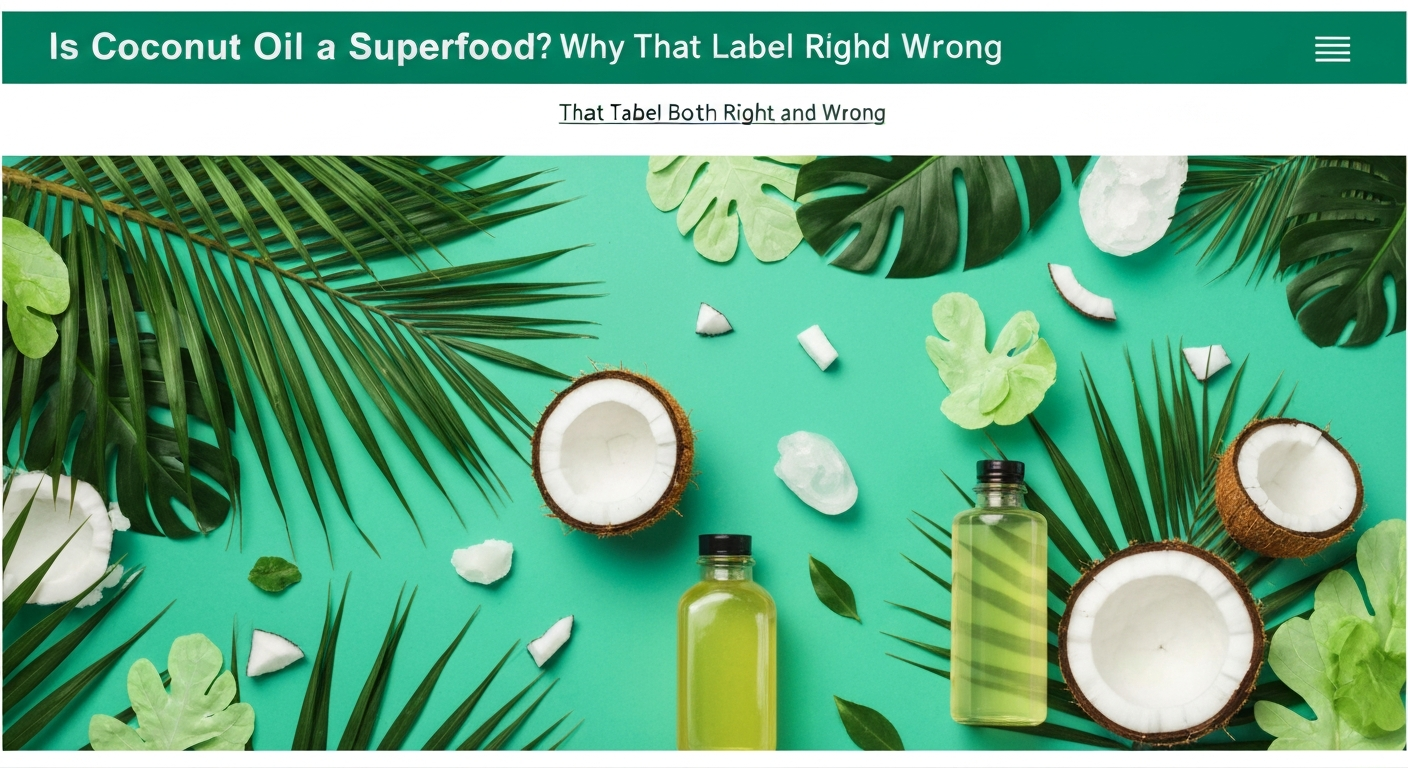 Is Coconut Oil a Superfood? Why That Label Is Both Right and Wrong