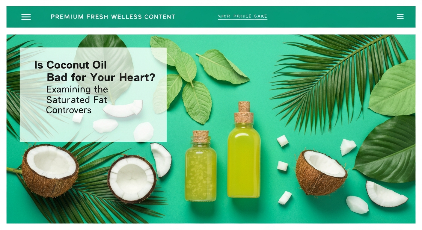 Is Coconut Oil Bad for Your Heart? Examining the Saturated Fat Controversy
