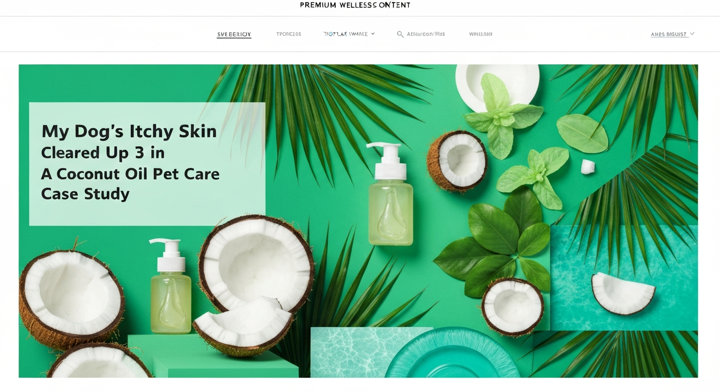 My Dog's Itchy Skin Cleared Up in 3 Weeks: A Coconut Oil Pet Care Case Study