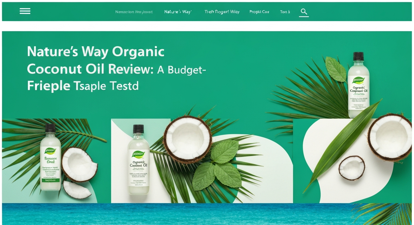Nature's Way Organic Coconut Oil Review: A Budget-Friendly Staple Tested