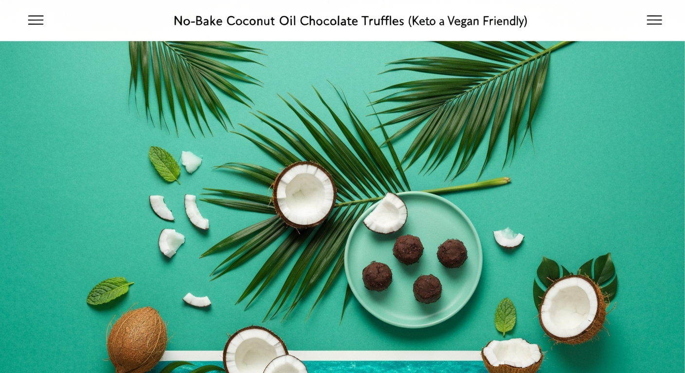 No-Bake Coconut Oil Chocolate Truffles (Keto and Vegan Friendly)