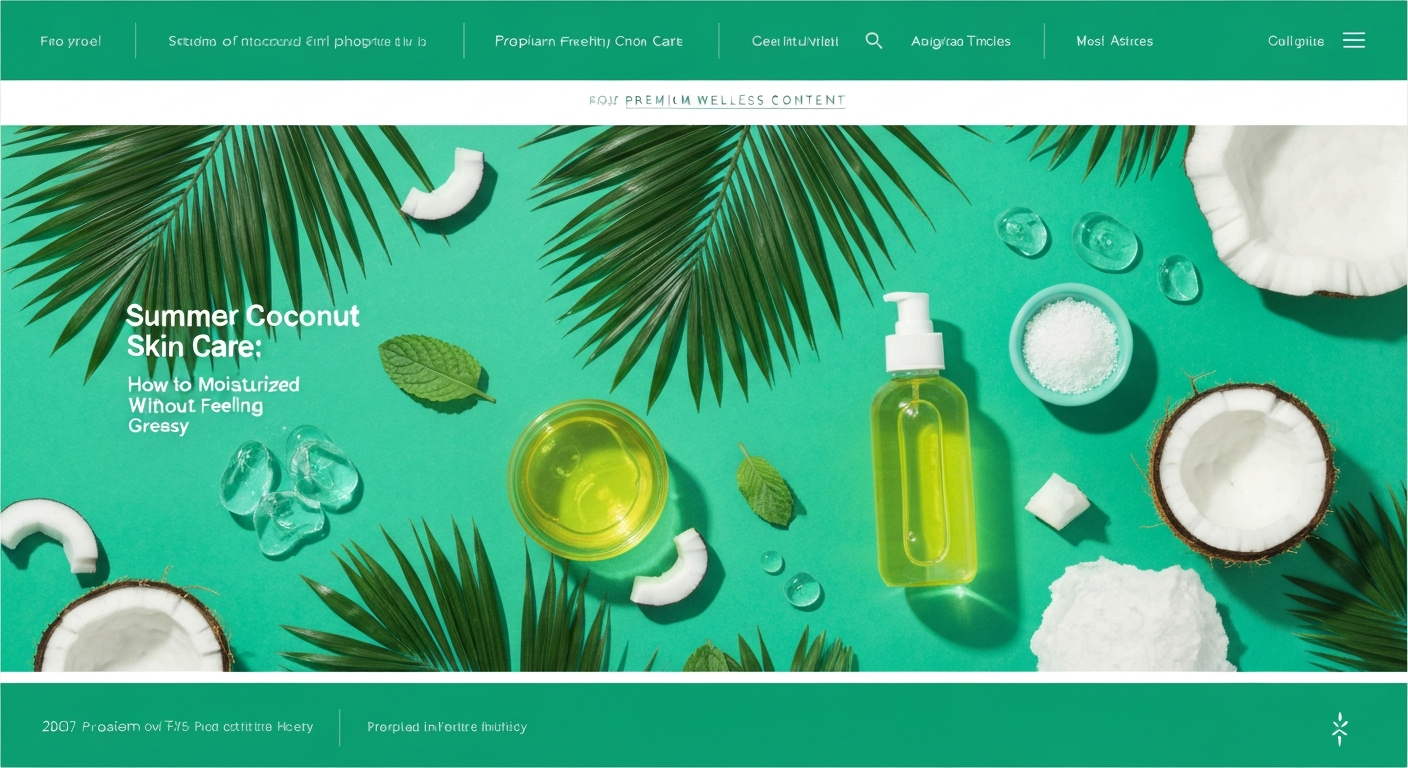 Summer Coconut Oil Skin Care: How to Stay Moisturized Without Feeling Greasy