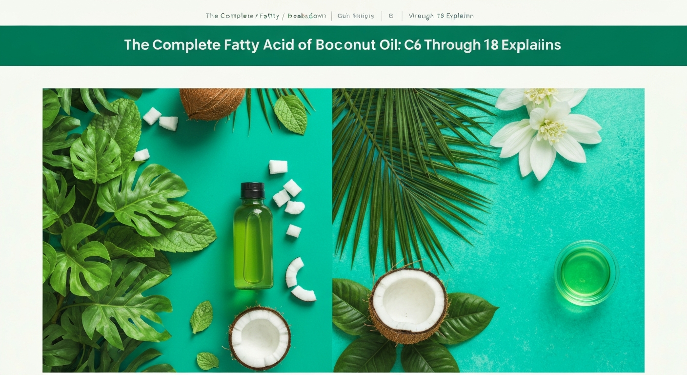 The Complete Fatty Acid Breakdown of Coconut Oil: C6 Through C18 Explained