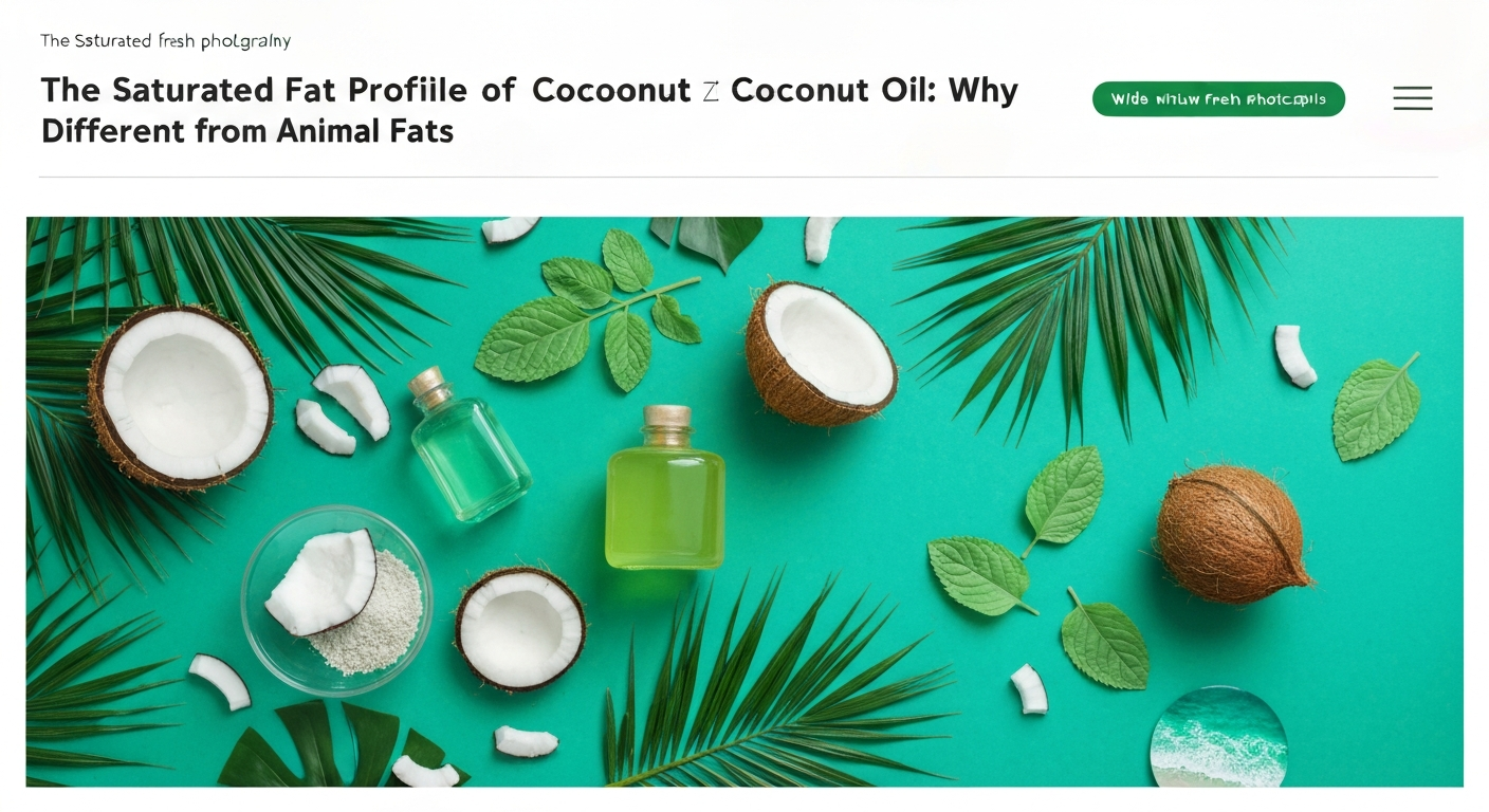 The Saturated Fat Profile of Coconut Oil: Why It's Different from Animal Fats