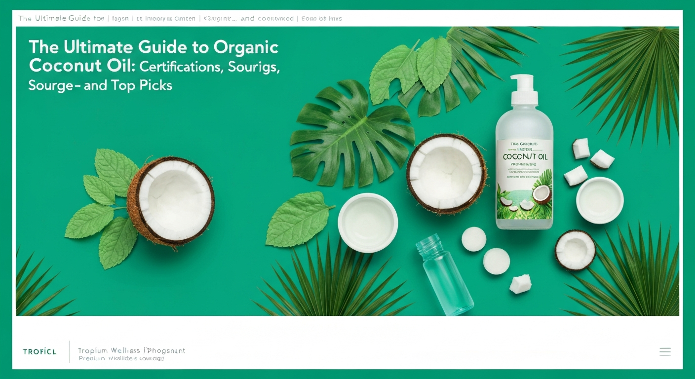 The Ultimate Guide to Organic Coconut Oil: Certifications, Sourcing, and Top Picks