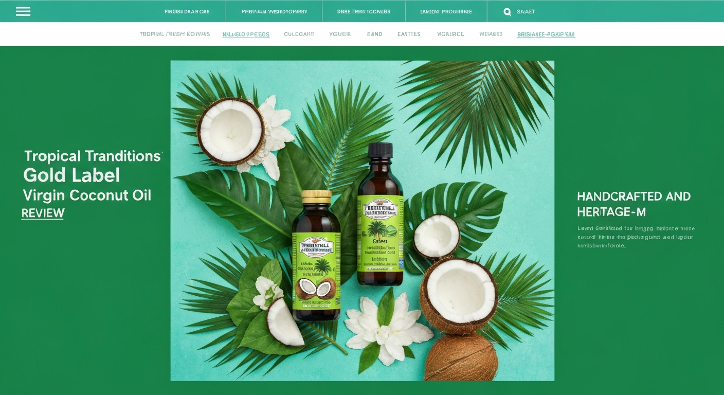 Tropical Traditions Gold Label Virgin Coconut Oil Review: Handcrafted and Heritage-Made
